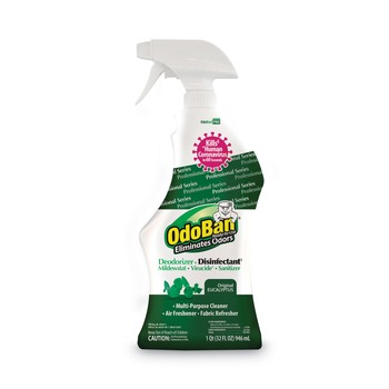 OdoBan 910062-Q12 32 oz RTU Odor Eliminator and Disinfectant - Eucalyptus (12/Carton)