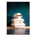 Food Containers & Lids | Vegware WH-HOAGIE 5 in. x 9 in. x 2 in. Nourish Molded Fiber Takeout Containers - White (250/Carton) image number 2