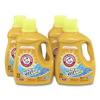  | Arm & Hammer 3320050027 100.5 oz OxiClean Concentrated Liquid Laundry Detergent - Fresh (4/Carton)