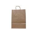 Shopping Bags | Solupac TKNTAOUDE 12 in. x 9 in. x 15.75 in. Take Out Twist Handle Bag - Natural (200/Carton) image number 0