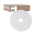 Floor Pads-Cleaning, Buffing & Polishing | Boardwalk BWK4014WHI 14 in. Diameter Polishing Floor Pads - White (5/Carton) image number 1
