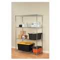 Racks & Shelving | Alera ALESW504824SR 48 in. x 24 in. x 72 in. NSF Certified Industrial Four-Shelf Wire Shelving Kit - Silver image number 8