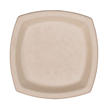 Dart 6PSC1PF 6.7 in. x 6.7 in. ProPlanet Seal Compostable Fiber Plate Dinnerware - Tan (125/Pack)