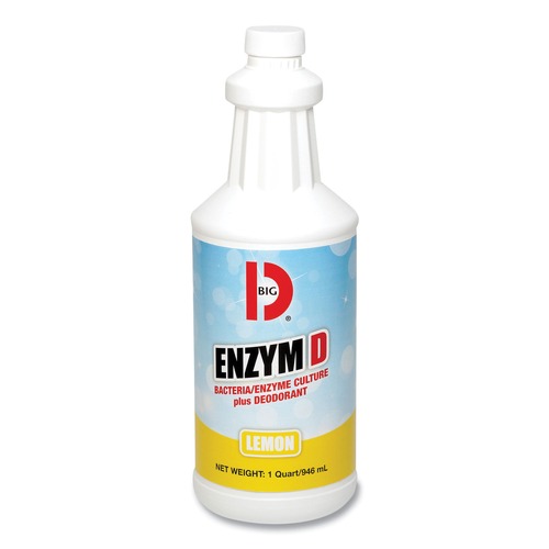 Air Fresheners & Odor Eliminators | Big D Industries 050000 32 oz Enzym D Digester Liquid Deodorant - Lemon (12/Carton) image number 0