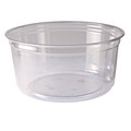 Food Containers & Lids | Fabri-Kal 000000000009501032 4.6 in. Diameter x 2.3 in. 12 oz. Recycleware Round Plastic Deli Container - Clear (500/Carton) image number 0