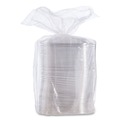 Food Containers & Lids | Dart C2464BDL PresentaBowls Pro 8.5 in. x 8.5 in. x 0.5 in. Square Plastic Lids for 24 oz. to 32 oz. Bowls - Clear (252/Carton) image number 2