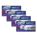 Mop Heads | Swiffer 08443 WetJet 11.3 in. x 5.4 in. System Cloth Refills - White (24-Piece/Box, 4 Boxes/Carton) image number 0