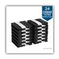 Disposable Forks | Dixie SSF51 SmartStock Series-O 6.5 in. Mediumweight Plastic Cutlery Forks Refill - Black (40/Pack, 24 Packs/Carton) image number 1