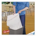 Drawstring & Kitchen Bags | Glad 78526 Tall 13 gal. 24 in. x 27.38 in. Kitchen Drawstring Trash Bags - Gray (100 Bags/Box, 4 Boxes/Carton) image number 8