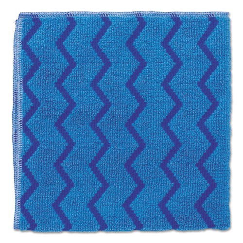 Cleaning Cloths & Wipes | Rubbermaid Commercial FGQ62000BL00 HYGEN 16 in. x 16 in. Microfiber Cleaning Cloths - Blue (12/Carton) image number 0