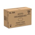 Food Containers & Lids | Dart 20JL 6 oz. to 32 oz. Vented Flat Plastic Lids for Foam Cups, Bowls and Containers - Translucent (1000/Carton) image number 4