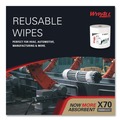 Perforated Roll & Hand Towels | WypAll 83571 X70 Wipers In A Bucket 13 in. x 10 in. Wipe Refills - White (220/Roll, 3 Rolls/Carton) image number 7