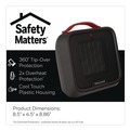 Facility Heaters | Honeywell HCE210B UberHeat 5 Ceramic Heater 4.5 x 4.5 x 8.86 Black image number 5