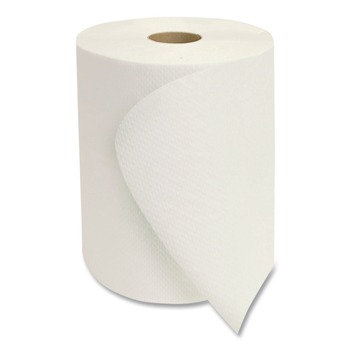 Morcon Paper W61000 Morsoft 8 in. x 1000 ft. 1-Ply Universal Roll Towels - White (6/Carton)