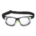 Eye Protection | 3M S1201SGAF-KT Solus 1000 Series Safety Glasses - Green Plastic Frame, Clear Polycarbonate Lens image number 1