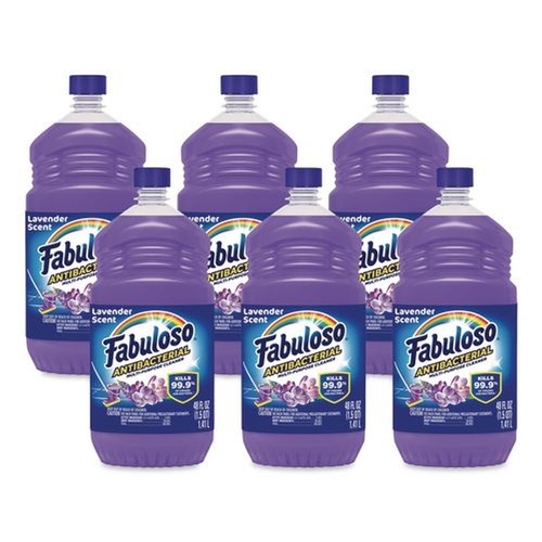All Purpose Cleaners & Degreasers | Fabuloso MX07172A 48 oz. Bottle Antibacterial Multi-Purpose Cleaner - Lavender Scent (6/Carton) image number 0