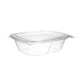 Food Containers & Lids | Dart CH12DEF ClearPac SafeSeal 12 oz. Flat Lid Plastic Tamper-Resistant/Evident Containers - Clear (200/Carton) image number 1