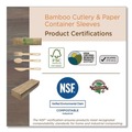 Disposable Spoons | World Centric SP-BB-67 6.7 in. Bamboo Cutlery Spoon - Natural (2000/Carton) image number 2