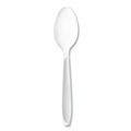 Disposable Spoons | SOLO HSWTX-0007 Impress Heavyweight Full-Length Polystyrene Cutlery Spoon - White (100/Box) image number 0