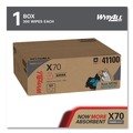 Perforated Roll & Hand Towels | WypAll 41100 X70 Flat Sheet 14.9 in. x 16.6 in. Cloths - White (300/Carton) image number 1