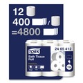 Perforated Roll & Hand Towels | Tork 2465412 Premium 2-Ply Septic Safe Poly-Pack Bath Tissue - White (48/Carton) image number 3