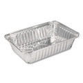 Perforated Roll & Hand Towels | Handi-Foil 2061-30-500 6 in. x 8.59 in. x 1.25 in. 1.5 lbs. Capacity Aluminum Oblong Pan - Silver (500/Carton) image number 2