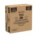 Cup Lids | Dart TL1224TGB Solo Traveler Sip Through Lids for ThermoGuard 12 oz to 24 oz Hot Cups - Black (1200/Carton) image number 1