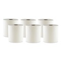 Perforated Roll & Hand Towels | Boardwalk 6700W 8 in. x 700 ft. 1 Ply Hard Wound Towel - White (6/Carton) image number 0