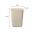 Indoor Waste Receptacles | Rubbermaid Commercial FG254400BEIG 10 Gallon Fiberglass Wastebasket - Beige image number 2