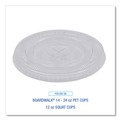 Cup Lids | Boardwalk BWKPETSTRAW 16 oz. - 24 oz. PET Cold Cup Lids - Clear (1000/Carton) image number 6