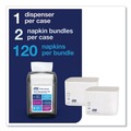 Napkin Dispensers | Tork 800723 Xpressnap Fit 4 x 6 x 7 Starter Pack - Black image number 5