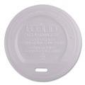 Cup Lids | Eco-Products EP-ECOLID-8 EcoLid PLA Renewable/Compostable 8 oz Hot Cup Lids - White (800/Carton) image number 1