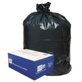 Low-Density Trash Bags | Classic 1507144 60 Gallon 0.9 mil 38 in. x 58 in. Linear Low-Density Can Liners - Black (100/Carton) image number 0
