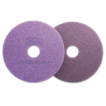 Scotch-Brite 08418 20 in. Diameter Diamond Floor Pads - Purple (5/Carton)