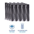 Cups | Boardwalk BWKPRTN15BL 1.5 oz. Polypropylene Souffle/Portion Cups - Black (2500/Carton) image number 3
