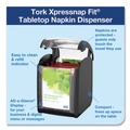 Napkin Dispensers | Tork 800723 Xpressnap Fit 4 x 6 x 7 Starter Pack - Black image number 7