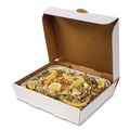 Food Containers & Lids | AmerCareRoyal CCBHP13113 10.88 in. x 13 in. x 3 in. Paper Catering Boxes - White (50/Carton) image number 3