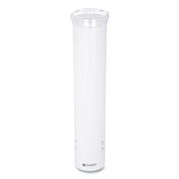 San Jamar C4160WH Small Pull-Type Water Cup Dispenser for 5 oz. Cups - White