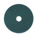 Floor Pads-Stripping | Boardwalk BWK4018GRE 18 in. Diameter Heavy-Duty Scrubbing Floor Pads - Green (5/Carton) image number 1