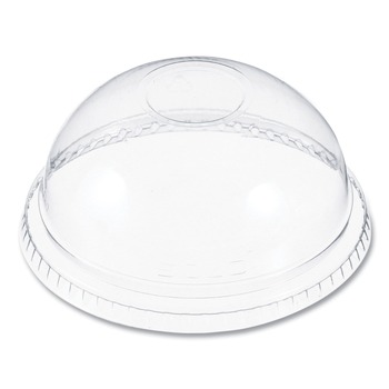 Dart DNR662 No Hole Plastic Dome Lid Fits 9 oz to 22 oz. Cups - Clear (1000/Carton)