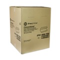 Food Containers & Lids | Pactiv Corp. 0TH10099Y000 9.75 in. x 5 in. x 3.25 in. Foam Hinged Lid Containers - White (560/Carton) image number 3