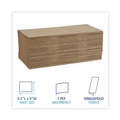 Perforated Roll & Hand Towels | Boardwalk B6210 9 in. x 9-9/20 in. Singlefold Paper Towels - Natural (16/Carton) image number 2