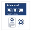 Dinner Napkins | Tork NP528PA 15 in. x 17 in. 2-Ply 1/8-Fold Advanced Dinner Napkins - White (2800/Carton) image number 4