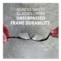 Safety Glasses | Ansell 3000354 Nemesis Safety Glasses - Black Frame/Clear Lens image number 4