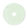 Floor Pads-Cleaning, Buffing & Polishing | Boardwalk BWK4020NAT 20 in. Diameter Natural Burnishing Floor Pads - White (5/Carton) image number 1