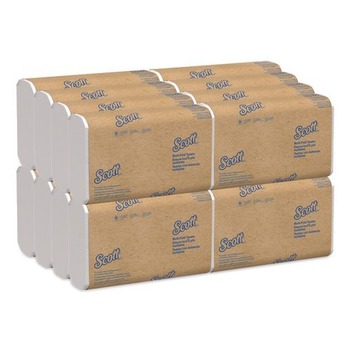 Scott 37490 Essential 1-Ply 8 in. x 9.4 in. Multi-Fold Towels - White (16/Carton)