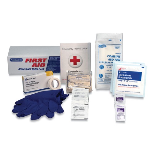 First Aid Kit Refills | PhysiciansCare by First Aid Only 90103-001 OSHA First Aid Refill Kit (1-Kit) image number 0