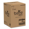 Cups | SOLO 4R-2050 4 oz. Paper Rolled Rim Paper Cone Water Cups - White (25/Carton) image number 4