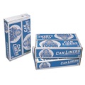 Low-Density Trash Bags | Pitt Plastics MT371XW 30 in. x 36 in. 30 gal. 0.75 mil. Linear Low Density Can Liners - White (200/Carton) image number 0