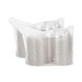 Food Storage Containers & Lids | Dart CTR48BD 48 oz. 8.9 in. Diameter x 3.4 in. Height Tamper-Resistant/Evident Plastic Bowls with Dome Lid - Clear (100/Carton) image number 2